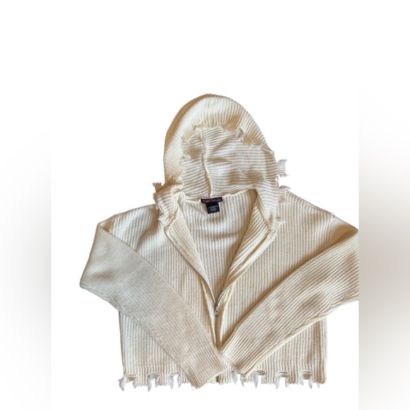 TRENDY Threads Sweater Womens CROP Fall  Casual  Distressed XL - Picture 3 of 5